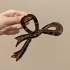 Grampo de cabelo tipo pinça de tubarão extra grande, novo modelo estilo coreano 2026, toque de alta qualidade, adequado para cabelos grossos, pinça de garra versátil e simples para penteados presos
