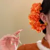 2026 Nuevo Pasador de Flor de Tela, Estilo Retro de Nicho, Pasador Dulce y Versátil, Accesorio para el Cabello de Lujo Ligero y de Alta Gama para Mujer