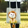 Bolso de hombro para mascotas al por mayor para perros pequeños, bolsa para gatos con cabeza abierta, bolso cruzado para gatos, transpirable y portátil, accesorios para mascotas