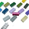 8764 Colgante Llavero de Bloque de Construcción de Puntos 2x4 Colorido Accesorios de Joyería Hechos a Mano DIY Colgante Producto Combinado Transfronterizo