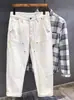 Pantalones de trabajo vaqueros de leñador americanos casuales elegantes para primavera y otoño, rectos, holgados, versátiles, de pierna ancha, modernos
