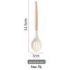 Puxador de madeira branco silicone kitchenware terno 12 peças conjunto Amazon utensílios de cozinha espátula Nordic ins estilo ferramentas de cozinha