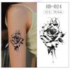 Tatuaje de mariposa a base de hierbas, impermeable, de larga duración, para mujer, para clavícula, brazo, no reflectante, semipermanente, sensación avanzada.
