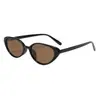Gafas de sol rojas estilo ojo de gato retro de lujo ligero estilo americano personalizadas para mujer, gafas de montura estrecha, gafas de estilo callejero, tendencia de moda, transfronterizo