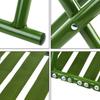 Verde Oscuro Tubo Redondo Pesca al Aire Libre Portátil Plegable Taburete Camping Barbacoa Adulto Grande Engrosado Banco Pequeño