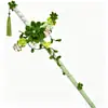 Espada de Trébol de Cuatro Hojas de la Suerte de Primavera, Kit de Materiales de Palo Retorcido DIY para Espada de Flor de Durazno, Accesorios para Fotos, Regalo para Parejas y Mejores Amigos
