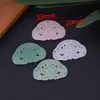 Pingente Ruyi de Ácido Acético Imitando Água-Marinha Estilo Nacional Hanfu Jade Flor de Ameixa Vazada Brincos Grampo de Cabelo Colar Pingente Pingente de Jade