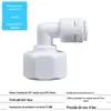 Conector rápido para purificador de água 2 pontos 3 pontos conversão máquina de água pura conexões de tubo de água conector rápido roscado atacado válvula de esfera de três vias