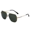 P29052 Gafas de Sol Polarizadas Personalizadas de Polígono Irregular Gafas de Sol de Moda para Hombre de Doble Puente para Salir