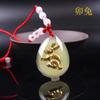Colgante Zodiac Año del Dragón Luminoso de Cristal Engrosado Collar Dorado de Buda Guanyin Joyería al por Mayor Borla de Oro Rosa