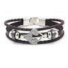 Europeu e Americano Novo bracelete de miçangas masculino e feminino Mori personalizado liga folha bracelete decorativo simples ins bracelete de casal