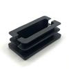 Tapón de tubo ranurado de 25*50 con abertura rectangular para tornillos, de acero inoxidable, para muebles, patas de sofá y mesa de plástico