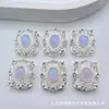 Caja mágica cuadrada larga incrustada de diamantes multi-ocho-agujeros circonio DIY pulsera de cuentas hecha a mano collar accesorios de cuentas de joyería de aleación