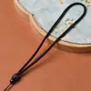 Cordón para Collar de Sándalo Incrustado con Polvo de Plata, Ajustable para Hombres y Mujeres, Cordón para Colgante de Cuenta de Madera con Patrón de Nube DIY, Venta al por Mayor desde el Fabricante