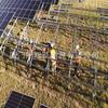 Suporte fotovoltaico de aterramento de alumínio galvanizado e material de magnésio Instalação fora do solo Suporte de zinco, alumínio e magnésio