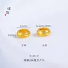 Galvanoplastia a vácuo por muito tempo não desbota Dourado acessórios diy porta-flores Flor de Pessegueiro anel de corrida barril de moedas contas de ouro quebradas conta feminina
