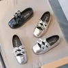 Zapatos de Baile para Niñas 2026 Primavera y Otoño Lindo Moño 3-12 Años Suela Suave Antideslizante Zapatos de Piel para Niños