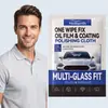 Toallitas HOMONTH para Eliminar Película de Aceite del Cristal del Coche Limpieza de Cristales Interiores del Coche, Descontaminación, Renovación y Prevención de Polvo