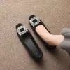 Sapatos Baixos Elegantes com Strass ZHR para Mulheres, Outono 2026 Novos Sapatos de Camurça Elegantes que Aumentam a Altura