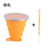 Taza de Agua Plegable, Taza de Silicona Portátil, Taza de Agua para Deportes al Aire Libre, Taza de Compresión para Viajes de Grado Alimenticio Resistente a Altas Temperaturas, Taza para Enjuague Bucal