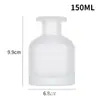 Botella de Aromaterapia Barriga Grande Botella Vacía Boca de Tarjeta Sin Fuego Botella de Vidrio Transparente Flor Seca Planta Fragancia Aceite Esencial Palo Volátil Botella Expansible