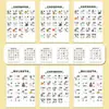 Pegatinas de Hanyu Pinyin para AprenderFácil de Aprender Chino para Niños Pequeños, Pegatinas Decorativas de Iluminación Pinyin del Idioma