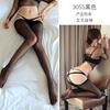 Lencería sexy de noche larga, medias cruzadas sexys, pantimedias abiertas, pantimedias sexys, tentación 3055