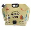 Bolsa de Água Dobrável Portátil para Exterior, Grande Capacidade, Espessa, Grau Alimentício, Bolsa de Armazenamento de Água para Acampamento, Bolsa de Plástico para Armazenamento de Água em Festival de Música