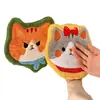 Linda Toalla de Mano Toalla de Mano de Cocina Colgante Absorbente de Agua para Inodoro Espesada de Tres Capas Paño de Limpieza Pañuelo de Mano Infantil para el Hogar
