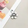 20 Flores Antigas de Prata Mista Vazadas Rosa Liga Pingentes DIY Acessórios para Joias Feitas à Mão Brincos Pingente Materiais
