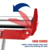 Soporte de rodillo plegable, altura ajustable, capacidad de carga resistente de 250 LB, marco de carpintería tipo descarga