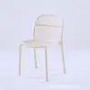 Sillón de Exterior Impermeable Protección Solar Respaldo de Silla de Plástico Silla Apilable Hogar Silla de Comedor Engrosada Mesa de Comedor Simple Silla