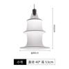 Lámpara de techo de bambú estilo japonés para loft, escalera dúplex, lámpara larga de diseñador, lámpara de noche para sala de estar de casa de huéspedes