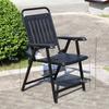 Silla de Madera Anticorrosiva para Exterior Madera Plástica Silla para Patio Balcón Terraza Jardín Villa Moderna Simple Silla de Comedor de Ocio para Cafetería