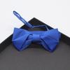 Ceremonia de Boda de Ocho Caracteres Novio de la Boda Padrino Color Vino Tinto Lazo Británico Color Sólido Pajarita para Hombre Vestido Formal