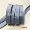 Cuerda plana hueca colorida de 1 cm de ancho, cordón trenzado de poliéster, cinta hueca de doble capa, adecuada para cordones de sombreros, cordones de zapatos y cinturillas