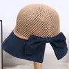 Sombreros de Verano para Mujer, Sombreros de Protección Solar, Sombreros de Sol Transpirables, Sombreros de Punto Versátiles Estilo Coreano, Sombreros de Sol, Sombreros de Pescador Calados, Venta al por Mayor