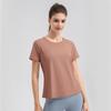 Traje de yoga suelto de verano para mujer, de 30D, de manga corta, ligero, transpirable, para correr, fitness, top deportivo 32235
