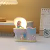 Lámpara Portaplumas Adorno de Sirena con Concha Marina, Decoración Creativa de Escritorio con Luz, Regalo para Estudiantes, Artículo Decorativo de Moda