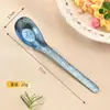 Colher de Titânio Puro Martelado para Profissionais e Estudantes, Utensílio de Jantar Saudável, Antibacteriana, Uso Doméstico, Colher de Sopa Infantil, Colher de Arroz, Espátula de Arroz, Concha