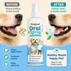 Spray de Limpeza Bucal Kineshinex para Pets, Gatos e Cachorros, Limpeza Geral dos Dentes e Hálito Fresco, Produtos de Cuidado Diário