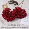Hortensias Florales Artificiales de 2 Cabezas Simuladas para Ramos de Boda, Arte Floral Hecho a Mano de Alta Gama para Paisajismo de Salón de Bodas y Arreglos Florales