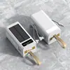 Batería Externa Solar para Exteriores Transfronteriza de Súper Gran Capacidad 50000 mAh Carga Rápida y Cable Incorporado Fuente de Alimentación Móvil Venta al por Mayor