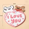 214 Día de San Valentín Line Puppy Pastel Decoración Decorativa Pegamento Suave Pareja de Amor Confesión Aniversario Bandera Enchufe
