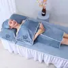 Traje de toallas para salón de belleza con LOGOTIPO bordado, bufanda para cuidado de la piel, toalla de baño grande, suave y amigable con la piel, toalla de cama gruesa