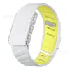 Correa whoop compatible correa de silicona pulsera deportiva de dos colores whoop5.0 incrustaciones completas de diamantes correa de reloj de metal con diamantes