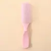 Peine Mágico Personalizado Huiyun Masajeador del Cuero Cabelludo Antiestático Alisador Doble Uso Seco y Húmedo Peine para Cabello en Capas Listo para Usar Macarrón
