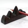 Portaplumas de madera maciza Wuzhishan de madera negra Zimu portaplumas portaplumas cuatro tesoros suministros de caligrafía