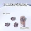 Gravata Borboleta Maillard Estilo Japonês Coração Liga Acessórios para Nail Art Gato de Chocolate Patas Gato Marrom Café Estrela Decorações de Unhas