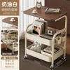 Prateleira de armazenamento de carrinho pequeno móvel usado, mesa de cabeceira, mesa lateral de sofá para sala de estar, mesa de centro, prateleira de armazenamento de lanches